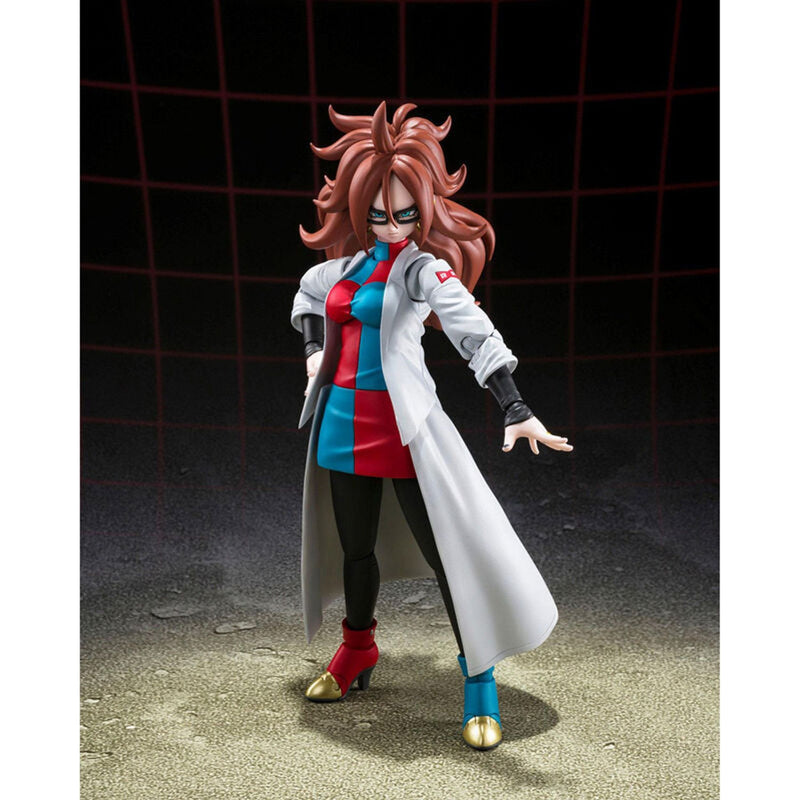 Dragon Ball Fighterz Lab Coat Androide 21 SH Figuarts Figure - 15 CM