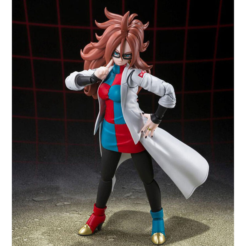 Dragon Ball Fighterz Lab Coat Androide 21 SH Figuarts Figure - 15 CM