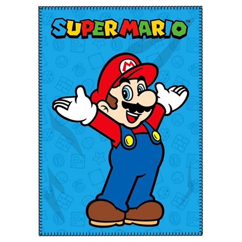 Super Mario Bros Polar Blanket - Version 2 - 100 x 140 CM