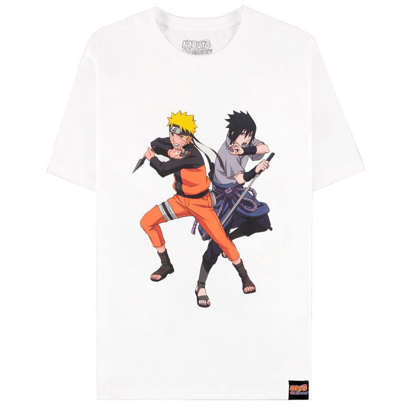 Naruto Shippuden Naruto & Sasuke T-Shirt White