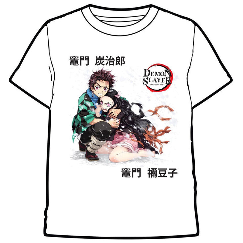 Demon Slayer Kimetsu No Yaiba Tanjiro And Nezuko Adult T-Shirt - Version 2