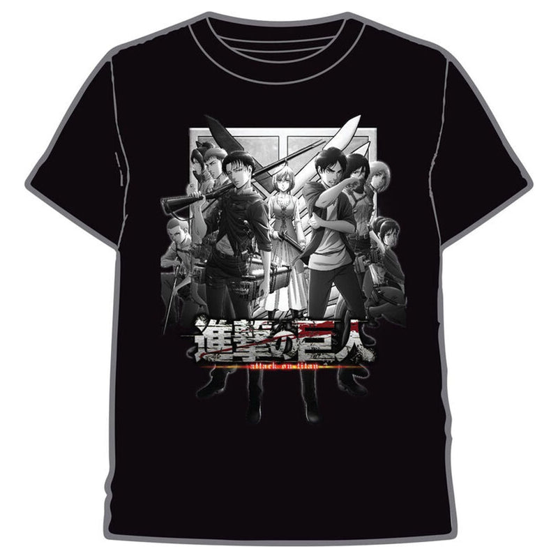Attack On Titan Characters Adult T-Shirt