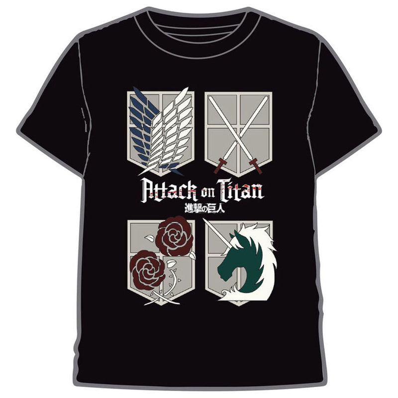 Attack On Titan Logos Adult T-Shirt