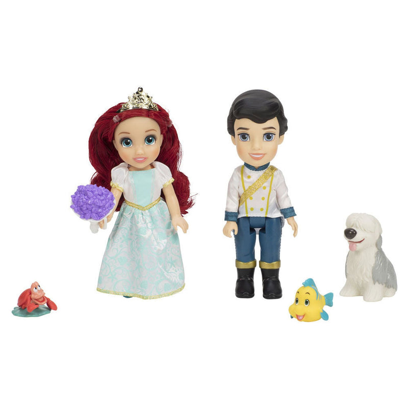 Disney The Little Mermaid Ariel + Eric Doll - 15 CM