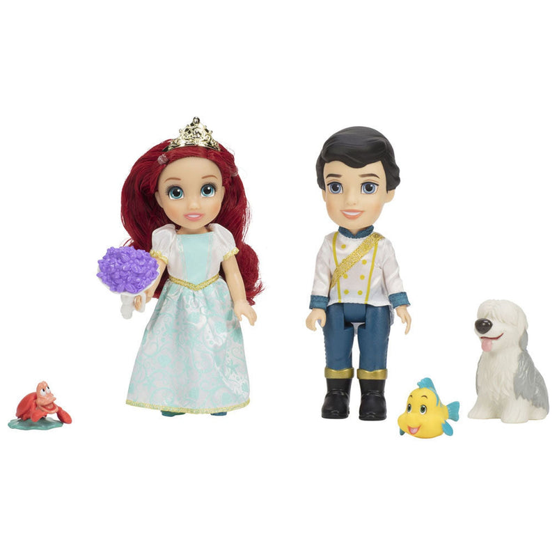 Disney The Little Mermaid Ariel + Eric Doll - 15 CM