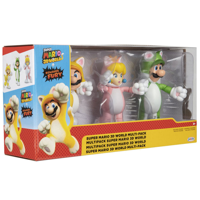 Super Mario Bros Pack 3 Figures - Version 2 - 10 CM