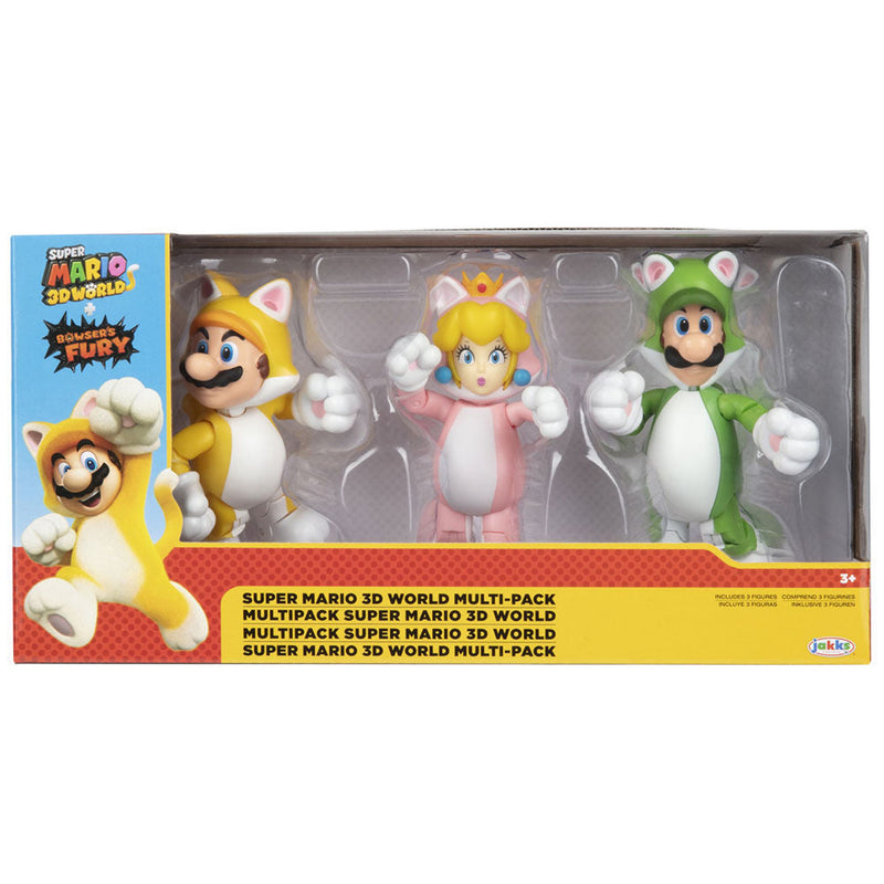 Super Mario Bros Pack 3 Figures - Version 2 - 10 CM