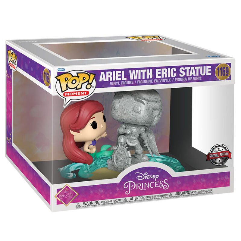 POP Figure Disney Ultimate Princess The Litle Mermaid Ariel & Statue Eric Exclusive