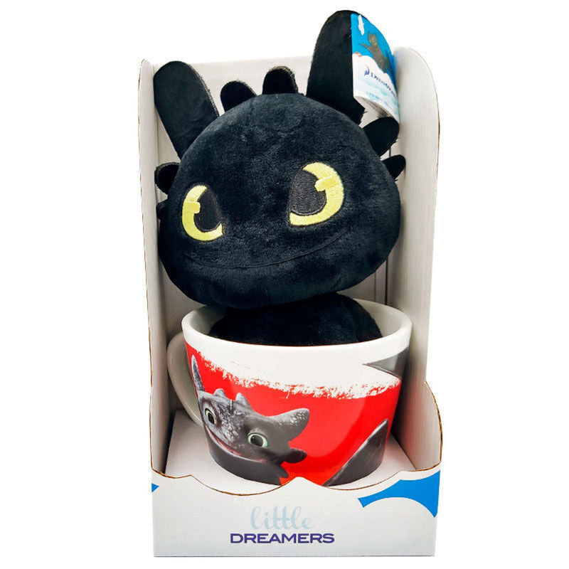 How To Train Your Dragon Toothless Mug + Plush Toy 18 CM