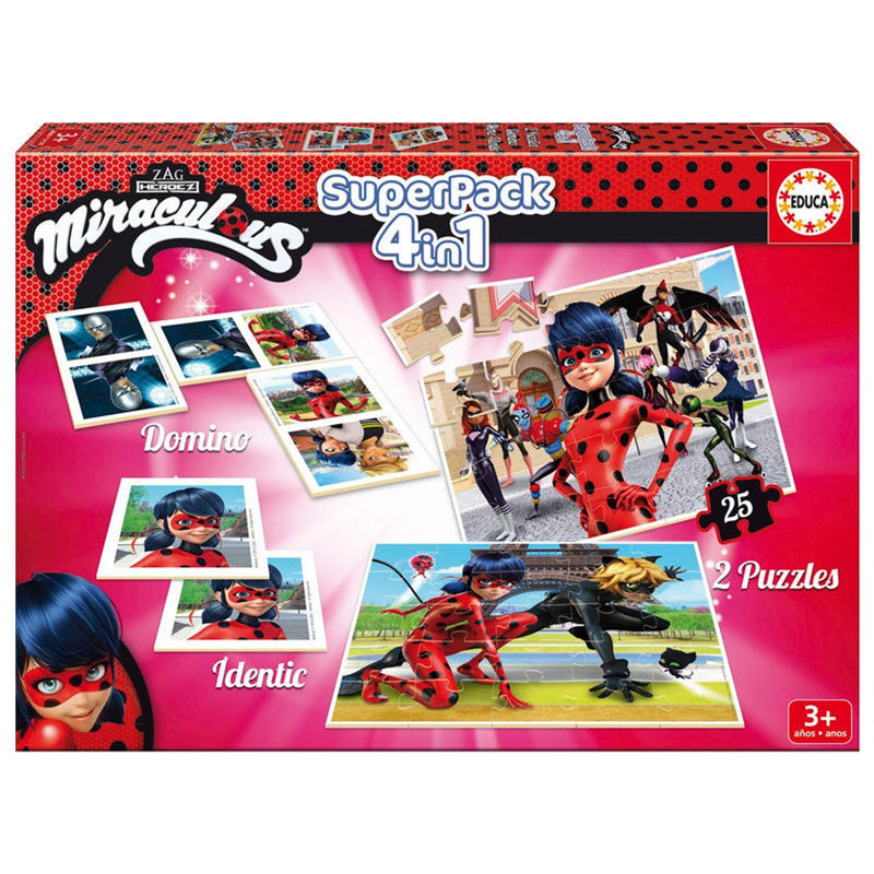 Miraculous Ladybug Super Pack 4 In 1