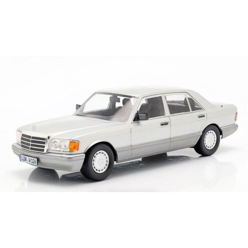 Mercedes Benz 560 SEL S Class (W126) 1985 Astral Silver / Grey - 1:18