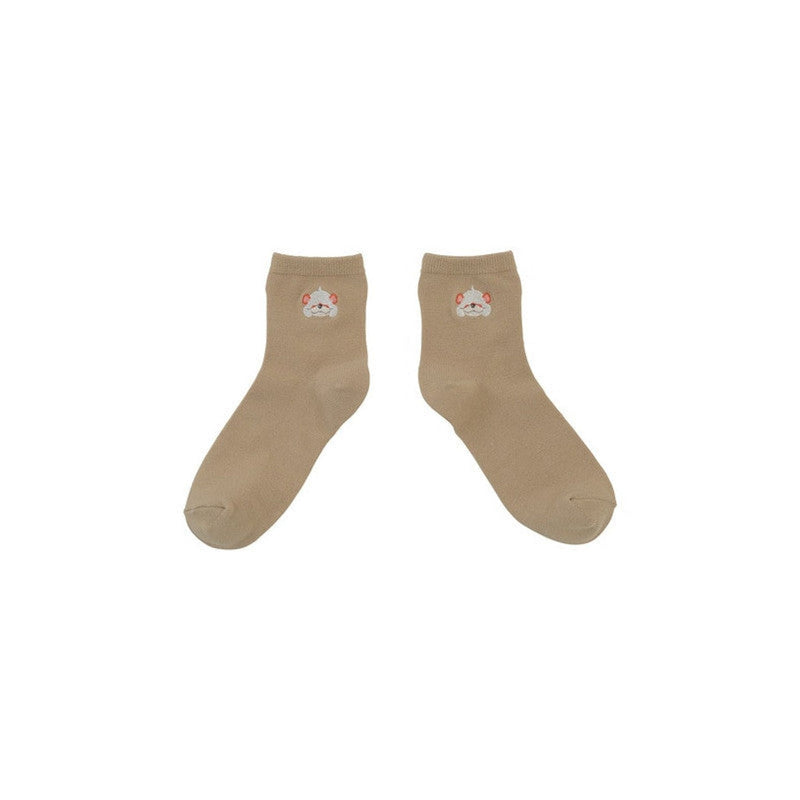 Middle Socks One Point Plain Growlithe 25-27 Pokemon - 12 x 21.5 x 0.5 cm
