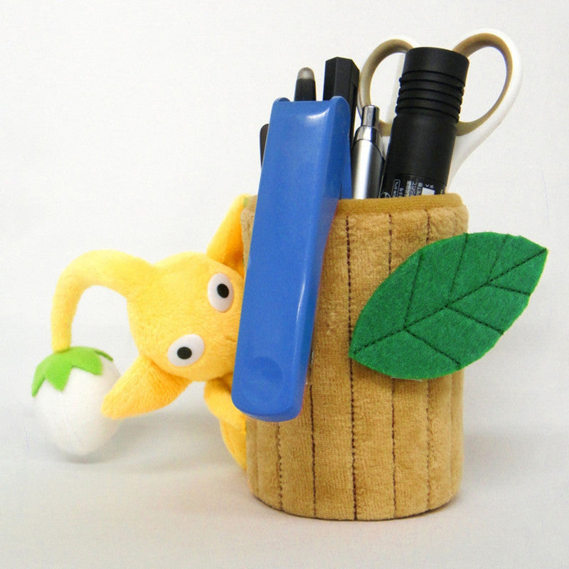 Plush Pen Stand Yellow Pikmin - 7 × 12 × 13 cm