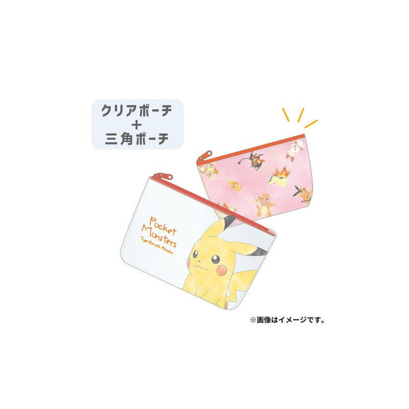 Pouch Set Pikachu & Fire Type Pokemon - 13 × 20.5 × 5 cm