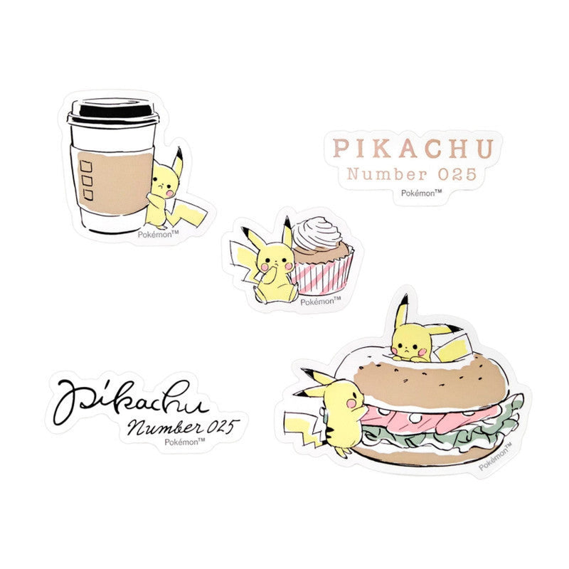 Stickers Cafe Pokemon Pikachu Number025