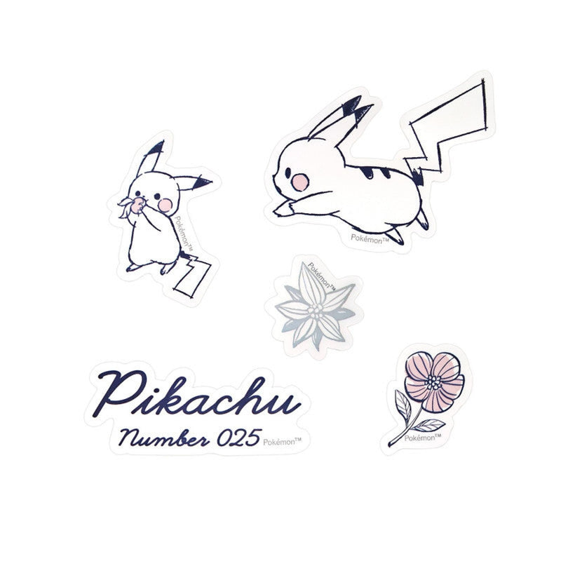 Stickers Flower Pokemon Pikachu Number025