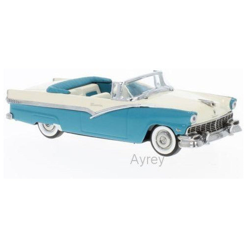 Ford Fairlane Open Convertible Peacock Blue / Colonial White 1956 - 1:43