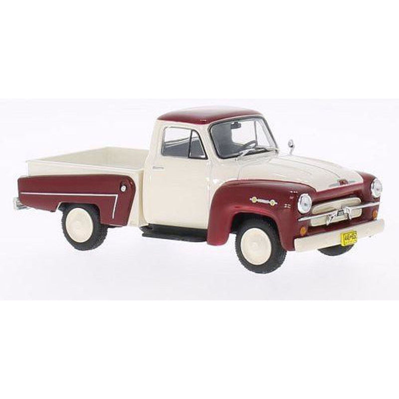 Chevrolet 3100 Pick Up 1958 - Dk Red / White - 1:43