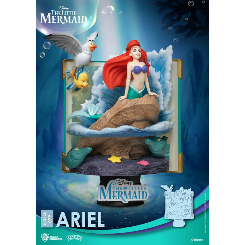 Disney Story Book Series D-Stage PVC Diorama Ariel - 15 CM