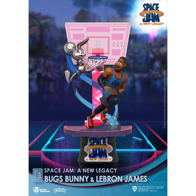 Space Jam: A New Legacy D-Stage PVC Diorama Bugs Bunny & Lebron James New Version - 15 CM