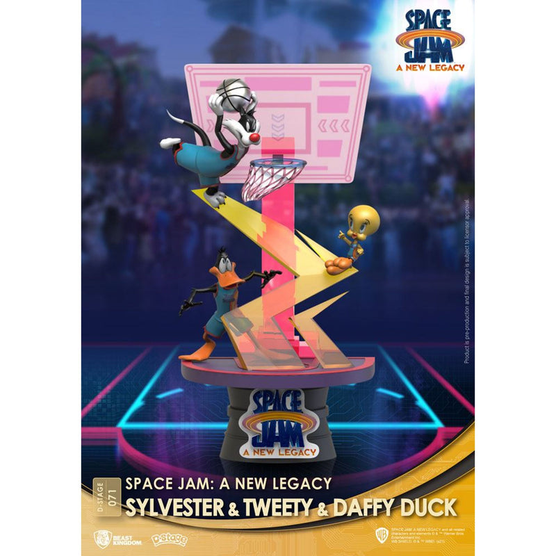 Space Jam: A New Legacy D-Stage PVC Diorama Sylvester & Tweety & Daffy Duck New Version - 15 CM