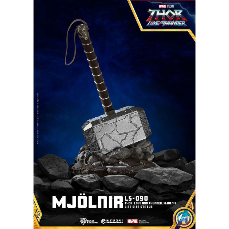 Thor: Love And Thunder Life-Size Statue Mjolnir - 53 CM