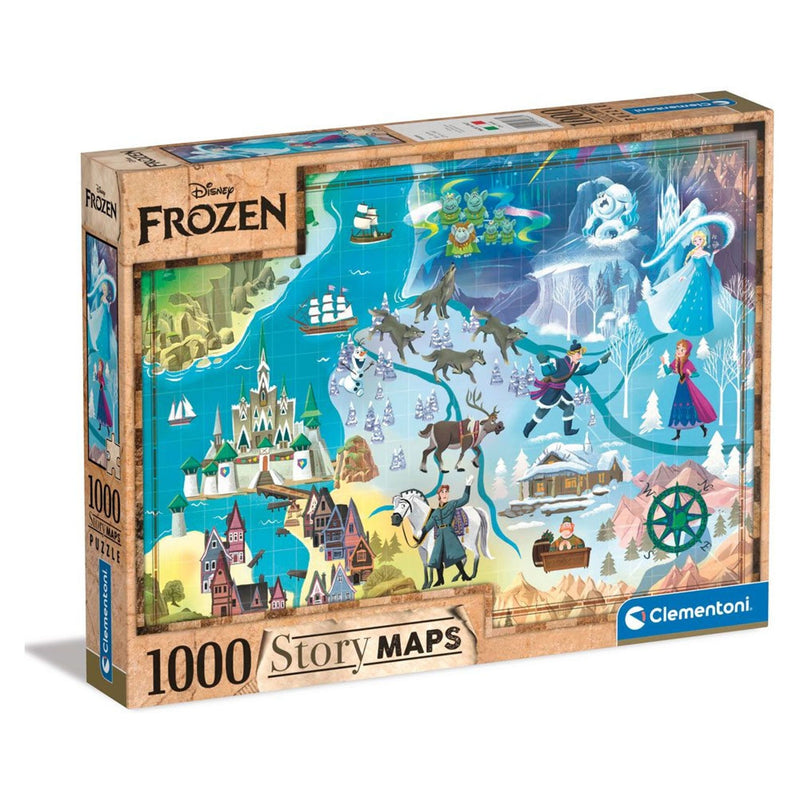 Clementoni Disney Story Maps Jigsaw Puzzle Frozen - 1000 Pieces