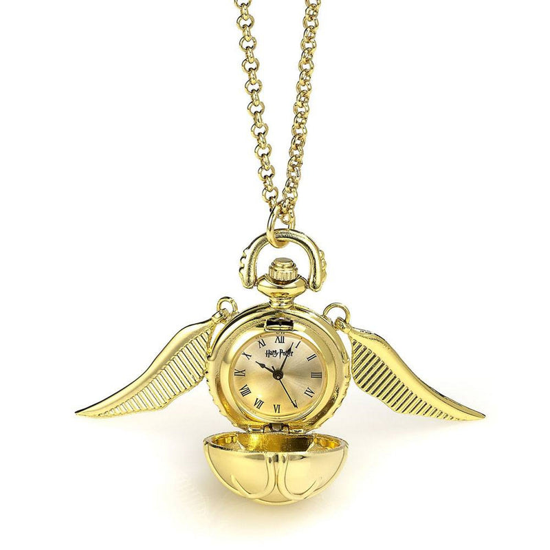 The Carat Shop Harry Potter Watch Necklace Golden Snitch Gold Plated