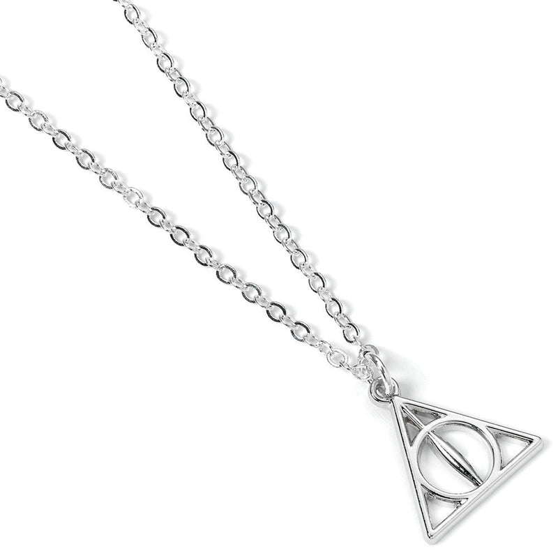 The Carat Shop Harry Potter Pendant & Necklace Deathly Hallows Silver Plated