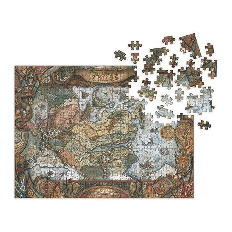 Dragon Age Jigsaw Puzzle World Of Thedas Map - 1000 Pieces Puzzle