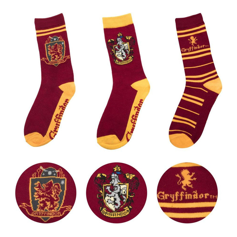 Cinereplicas Harry Potter Socks 3-Pack Gryffindor