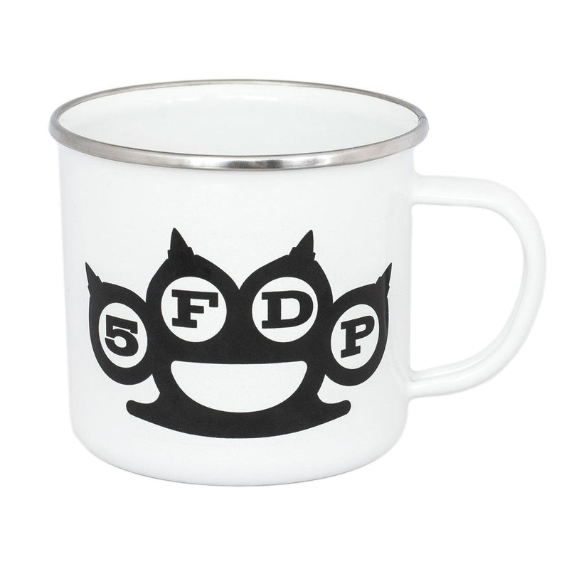 KKL Five Finger Death Punch Enamel Mug White Logo
