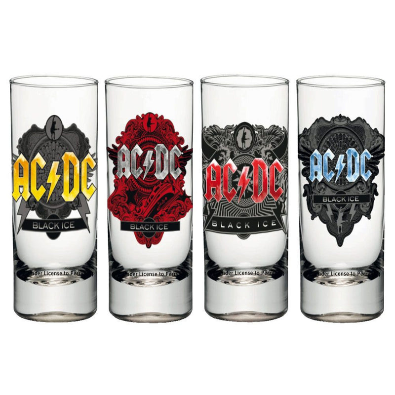 KKL AC/DC Shotglass 4-Pack Black Ice