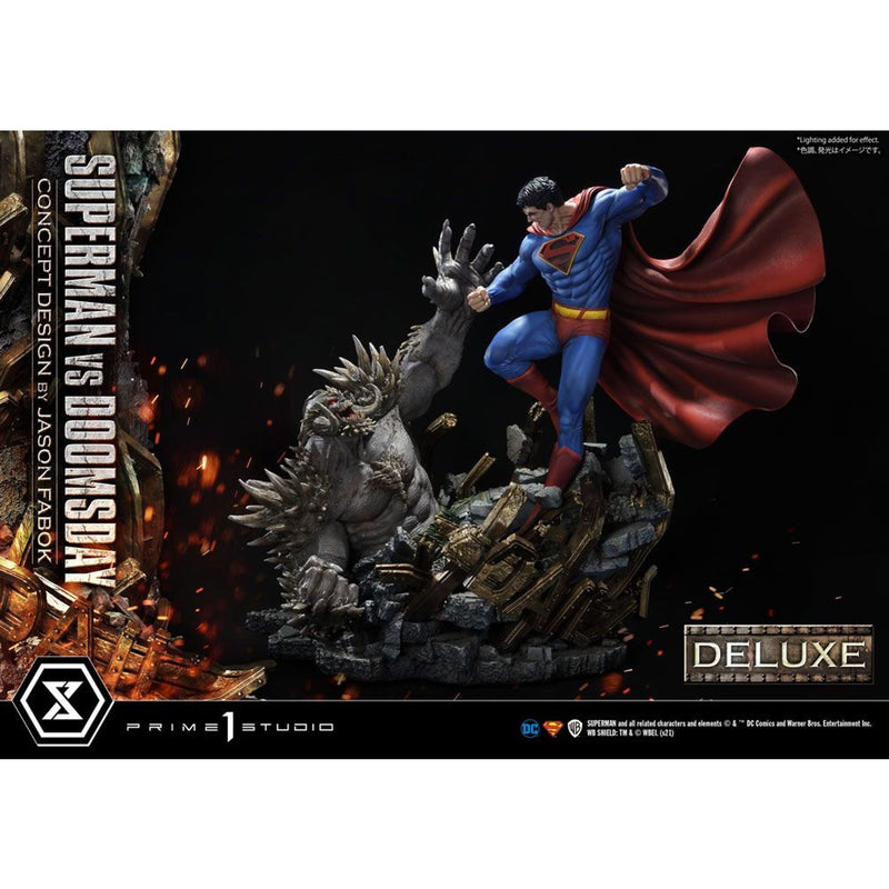 DC Comics Statue Superman Vs. Doomsday By Jason Fabok Deluxe Bonus Version - 95 CM - 1:3