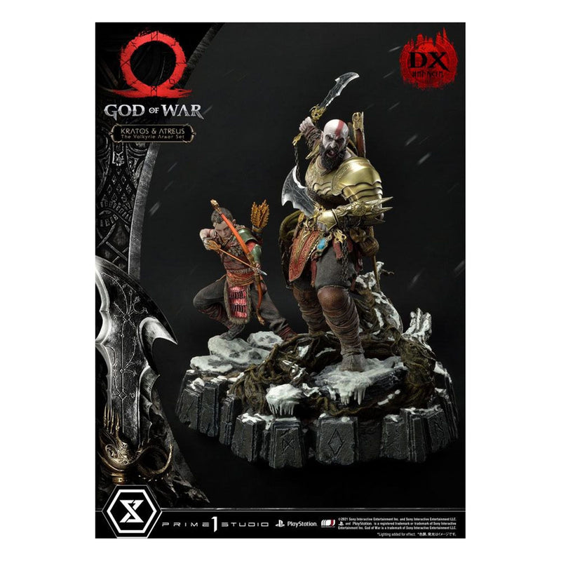 God Of War Premium Masterline Series Statue Kratos And Atreus In The Valkyrie Deluxe Version - 72 CM
