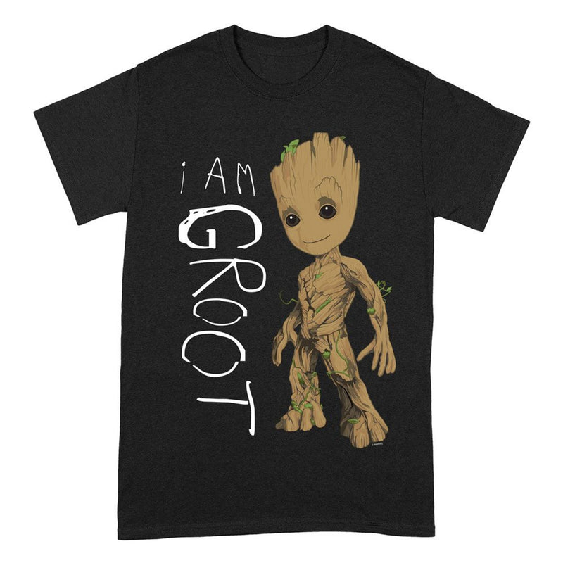 Marvel Guardians of the Galaxy T-Shirt - I Am Groot Scribbles  T-Shirt