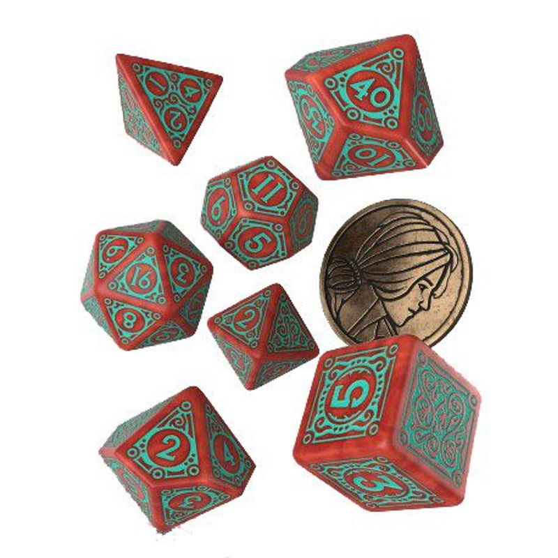The Witcher Dice Set Triss Merigold The Fearless - 7 Pieces