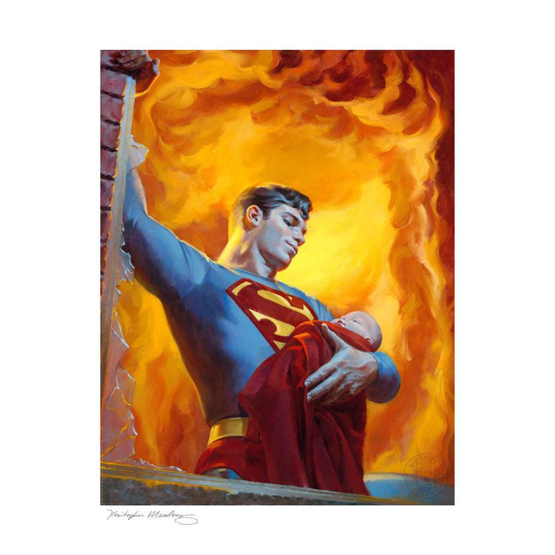 Sideshow DC Comics Art Print Saving Grace: A Hero's Rescue Unfram - 46 X 56 CM