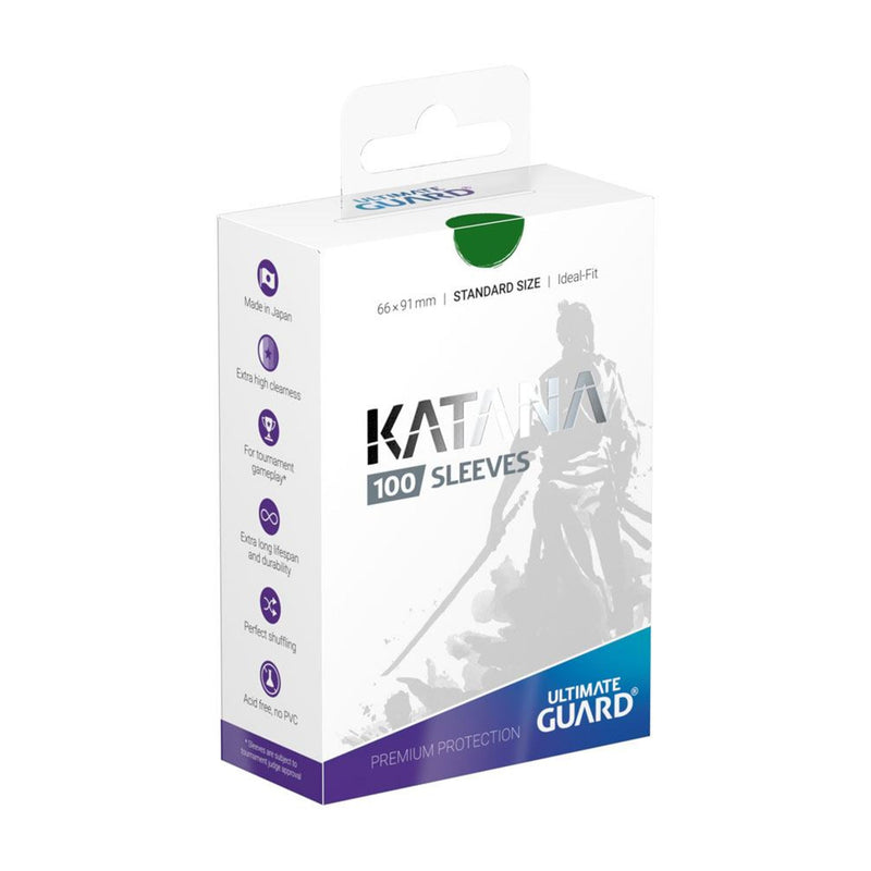 Katana Sleeves Standard Size Green - Pack Of 100