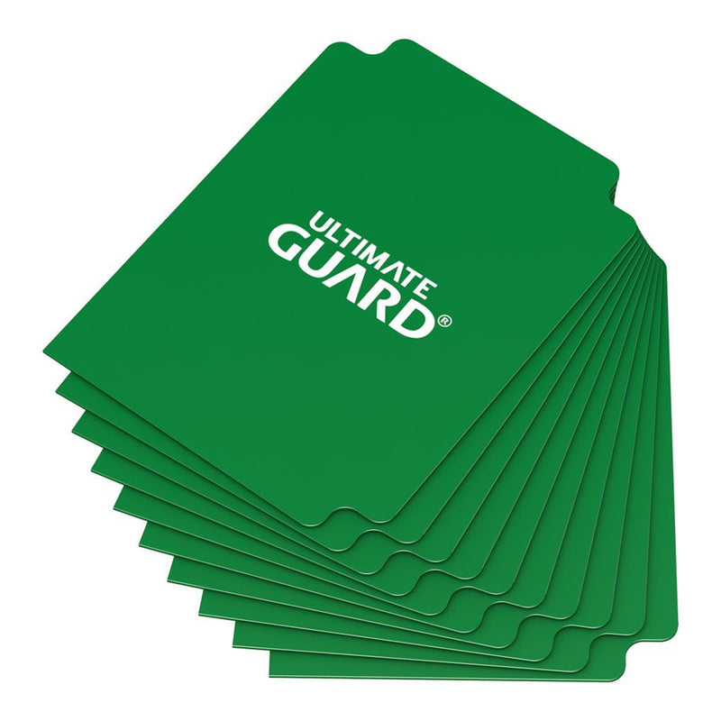 Ultimate Guard Card Dividers Standard Size Green - Pack Of 10