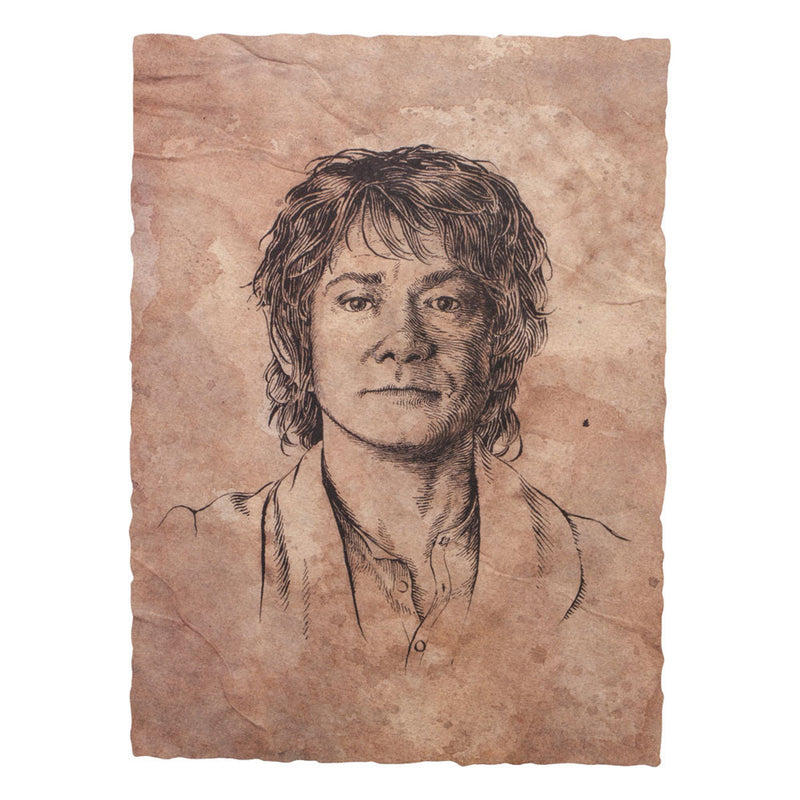 Weta Workshop The Hobbit Art Print Portrait Of Bilbo Baggi - 21 X 28 CM